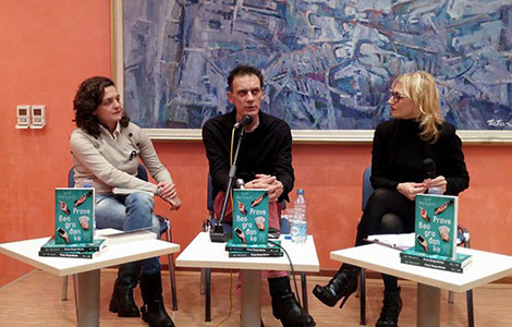 pisac igor marojević razgovarao sa čitaocima u podgorici o svojim romanima i preimenovanju srpskog jezika laguna knjige