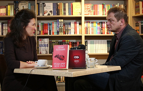 na kafi sa autorom goran petrović video  laguna knjige