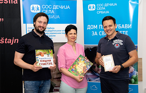 visa i laguna darovali fondaciji sos dečija sela srbija 500 knjiga za decu laguna knjige