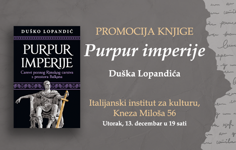 promocija knjige purpur imperije u italijanskom institutu za kulturu laguna knjige