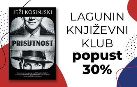  prisutnost ježija kosinjskog, klasik svetske književnosti, u laguninom književnom klubu popust 30 do 10 decembra laguna knjige