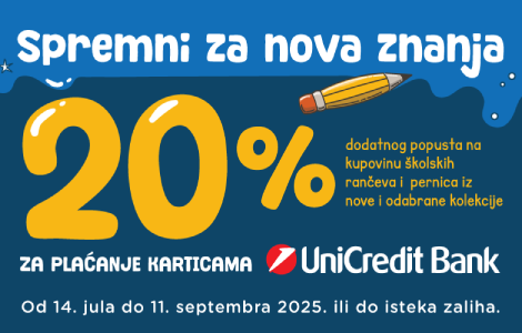 sjajna akcija može biti još bolja uz unicredit bank  laguna knjige