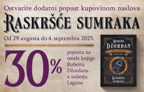 nedelja knjiga roberta džordana kupovinom naslova raskršće sumraka ostvarite 30 popusta na ostala dela velikog pisca  laguna knjige