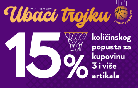 ubaci trojku i osvoj popust u susret eurobasketu iskoristite sjajnu akciju za kupovinu tri ili više artikala  laguna knjige
