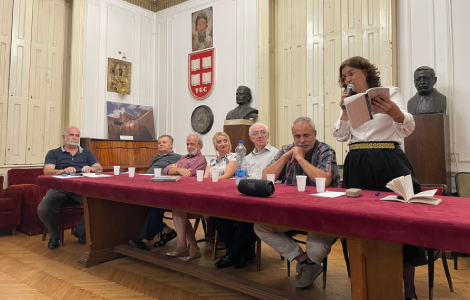 na tribini udruženja književnika srbije održano veče posvećeno miroslavu josiću višnjiću laguna knjige