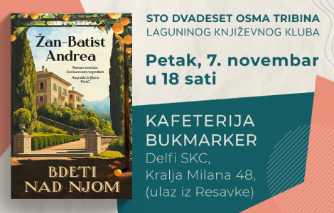 dobitnik gonkurove nagrade u okviru laguninog književnog kluba 7 novembra laguna knjige
