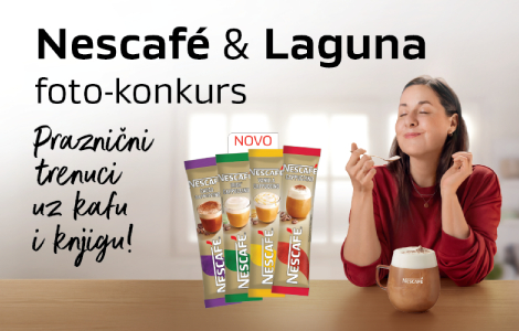 nescafé laguna foto konkurs praznični trenuci uz kafu i knjigu laguna knjige