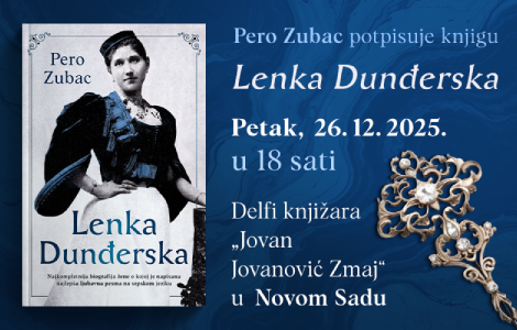 pero zubac u novosadskoj delfi knjižari jovan jovanović zmaj u petak od 18 00 laguna knjige