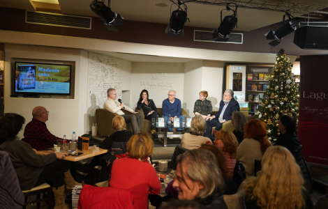 književnost koja omogućava istini da progovori i čuva od zaborava predstavljen novi roman vanje bulića madonin soko  laguna knjige