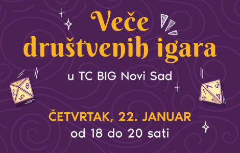 veče društvenih igara u tc big novi sad  laguna knjige