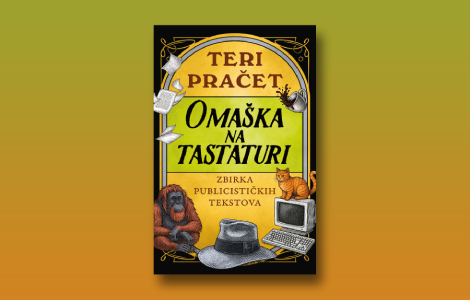 prikaz knjige omaška na tastaturi čovek iza autora laguna knjige