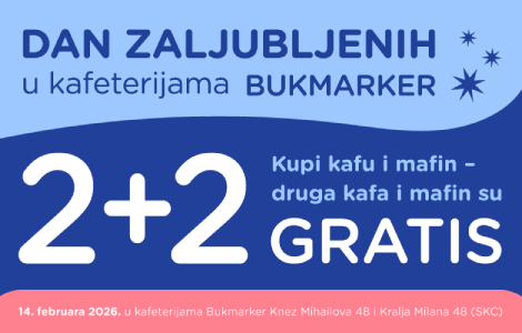dan zaljubljenih u kafeterijama bukmarker uz odličnu akciju laguna knjige