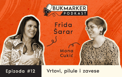 bukmarker podkast, ep 12 frida šarar kad ti se izmakne tlo, tu je sloboda, tu nastaje umetnost laguna knjige