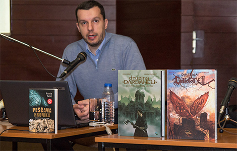 uspešna promocija stvaralaštva pavla zelića, autora peščane hronike u smederevu laguna knjige